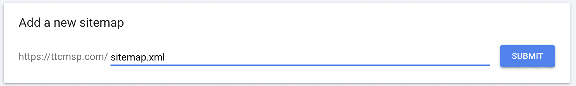 Submit your ESS Sitemap to Google Search Console